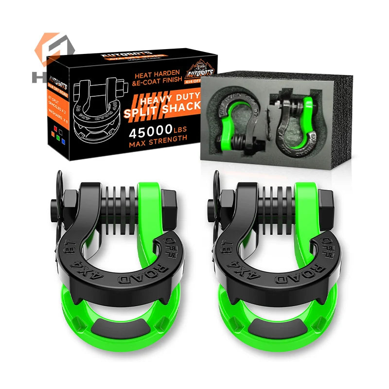 Customized 20T Breaking Strength 3/4\" D Ring Tow Split Shackle US Type Bow Shackles for Automotive Marine & Mining Industry