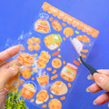 Custom Transparent Kiss Cut Stickers Animal Cartoon Children Stickers Free Production Samples