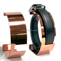 Customized Color Modern Eco-Friendly for Luxury Rose Gold Stainless Steel Tabletop Rack Stand Belt Display for Store Use