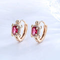 Hengdian Fashion Customizable Animal Wave Iced Cz Rhinestone Hoop Earrings for Women