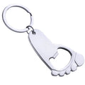 2025 Promotional Gift Feet Shaped Beer Bottle Opener Keychain Foot Shaped Opener Keychain