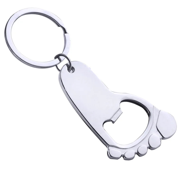2025 Promotional Gift Feet Shaped Beer Bottle Opener Keychain Foot Shaped Opener Keychain