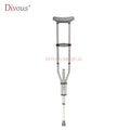 Thick Aluminum Alloy Foldable Crutches Suitable for Different Heights Outdoor Travel Assistance for Disabled and Elderly People MegaBDM
