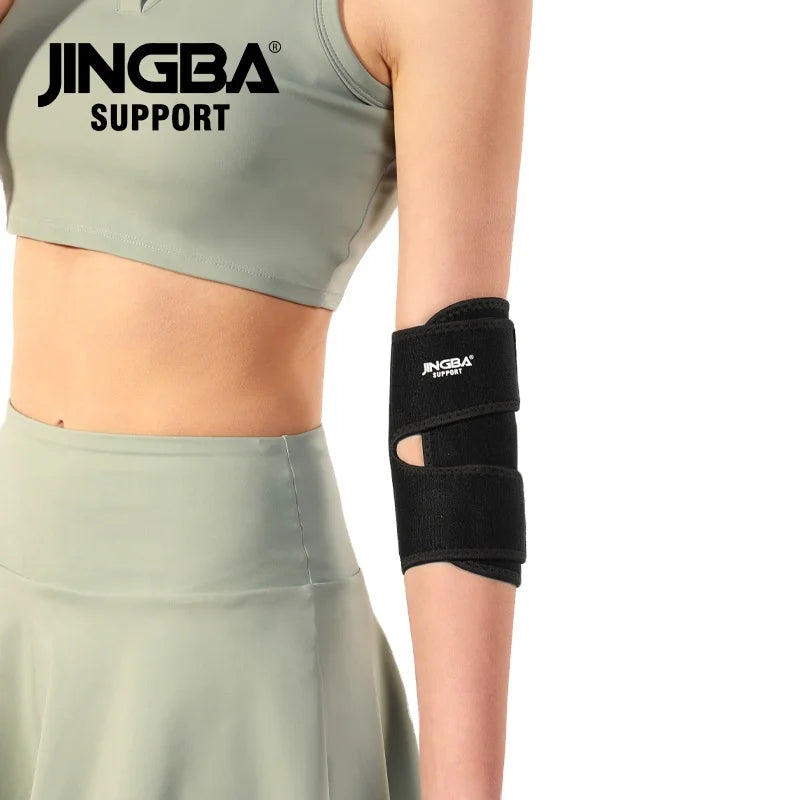 JINGBA 2023 New Hot Sell Elbow Brace Reversible Neoprene Support Wrap for Joint Arthritis Pain Relief Sports Injury Recovery