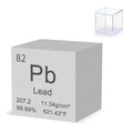 Lead Cube 1" 99.99% Purity High Density Metal Element Cube for Element Collection Experiment Heavy Small Objects Experience