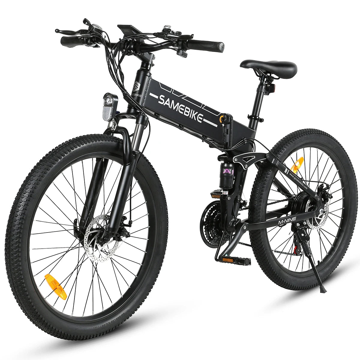 EU Stock SAMEBIKE Upgrade LO26-II 26 Inch Folding Full Suspension Comfortable Mountain Electric Bike 250W900D Ebike