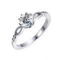 Factory Direct 925 Sterling Silver Vintage Wedding Engagement Moissanite Diamond Ring Band for Women Desting Jewellery