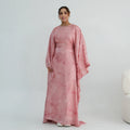 2026 EID Luxury Abaya Women Muslim Dress Islamic Clothing Modest Butterfly Style Abaya Wrinkle Satin Print Kaftan Abaya MegaBDM