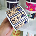 Self-adhesive Stickers Customized Advertising Transparent PVC Labels Customized logo Waterproof Trademark QR Code