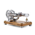 Hot Air Stirling Engine Motor Education Model Toy Electricity Power Generator LED Lights Kit Class Teaching Stirling Engine Kit