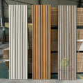 Akupanel Wood Slat Wall Panels Acoustic Soundproofing Eco-Friendly NRC 0.9 Decorative Felt Slat Wall for Living Room Hotel MegaBDM