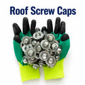 Metal Roof Screw Caps 100 Pack Galvanized Steel Screw Cover Caps Rustproof & Waterproof Roofing Screw Caps MegaBDM