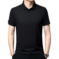 OEM Custom Logo Summer Men's Shirt Short Sleeve Lapel Knit Sweater Slim Fit Korean Style Tops Ice Silk t Shirt Polo Shirt