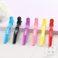 Plastic Wide Teeth Double Hinged Professional Salon Tools Alligator Hair Clips with Customized Color Fashion Style Business Use