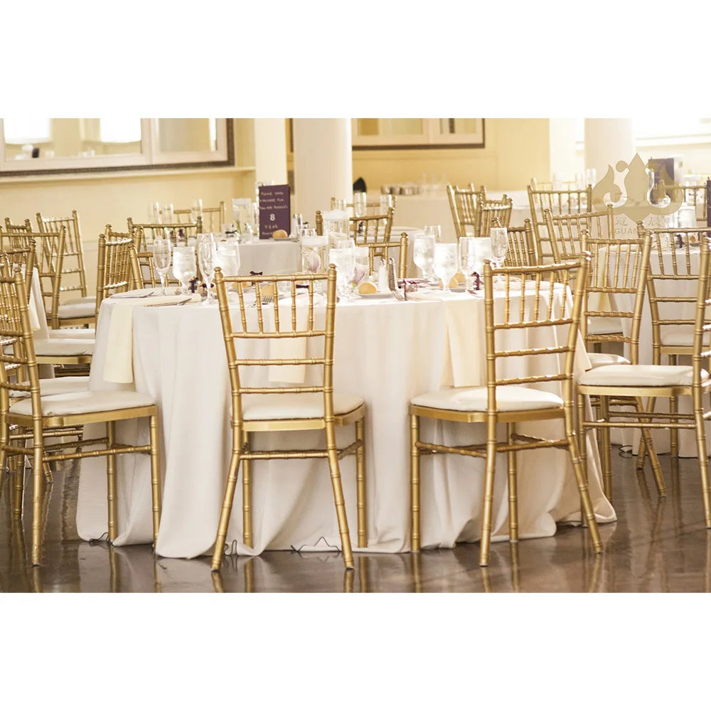 Wholesale Luxury Chiavari Golden Stainless Steel Chair for Banquets Dining for Modern Events Outdoor Parties Living Room Bar