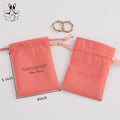PUPPYSEW Handmade  Microfiber Jewelry Pouches SuedeVelvet Personalized Jewelry Drawstring BagsGift Packaging Bags With  Logo