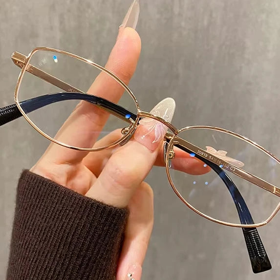 Slim & Light Titanium Square Glasses IP Plated Frames for All-Day Comfort MegaBDM