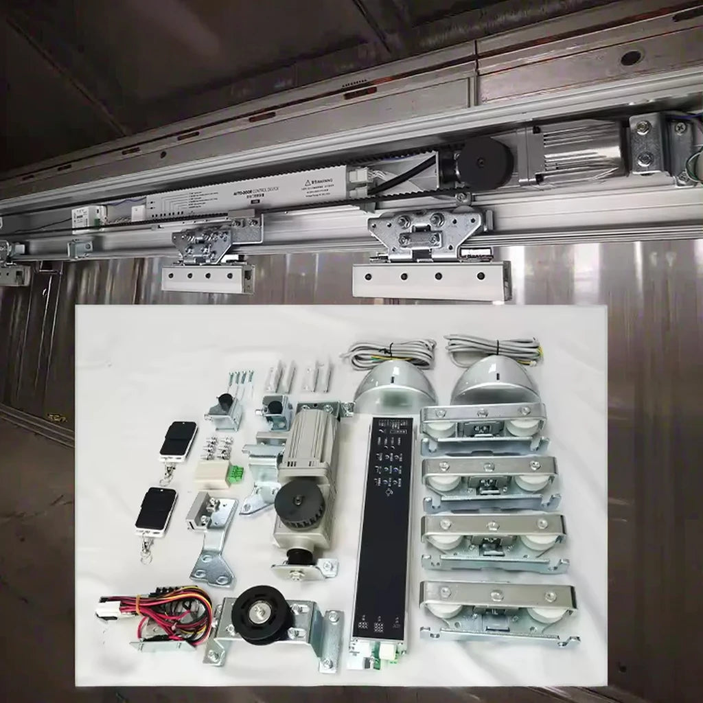 Heavy-Duty 150kg Automatic Glass Sliding Door Opener with DC 24V Remote Control for Commercial Use