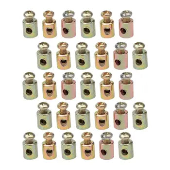30x Cable Nipples Repair Parts – Metal Brake Line & Throttle Cable Ends for Motorcycle, Scooter, Go Kart