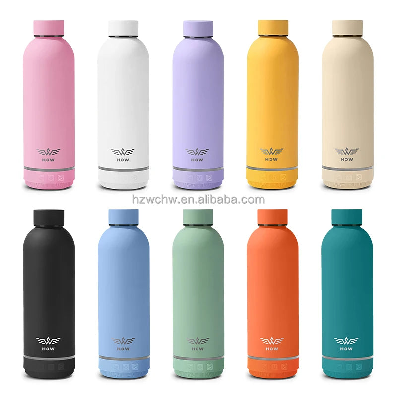 500ml Stainless Steel Double Wall Vacuum Insulated Water Bottle Handle Lid Wide Mouth Portable Sports Design American Camping MegaBDM