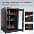 CNC Tool Holder Storage Cabinet with 1 Drawer 120cm Length Rotary CAT40 Vertical 360 Rotating Tool Holder MegaBDM