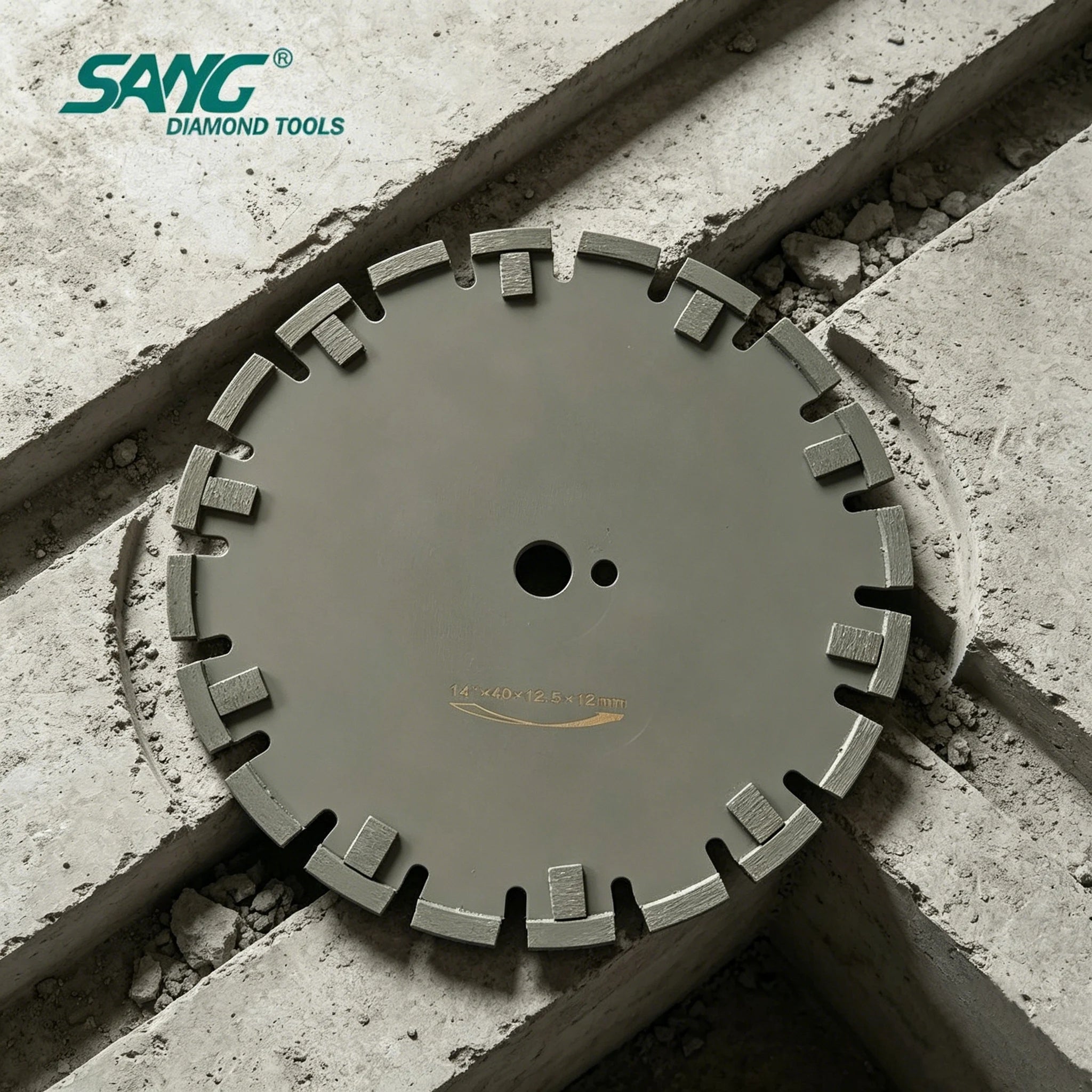 SANG High Quality Laser Welding 14 Inch Customizable Loop Saw Blade for Concrete Joint Widening and Cleaning Diamond Blade