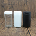 Wholesale Clear Empty Glass Jar 50ml 100ml White Black Glass Bottle Food Storage Jar Glass with Screw Cap Custom Supported