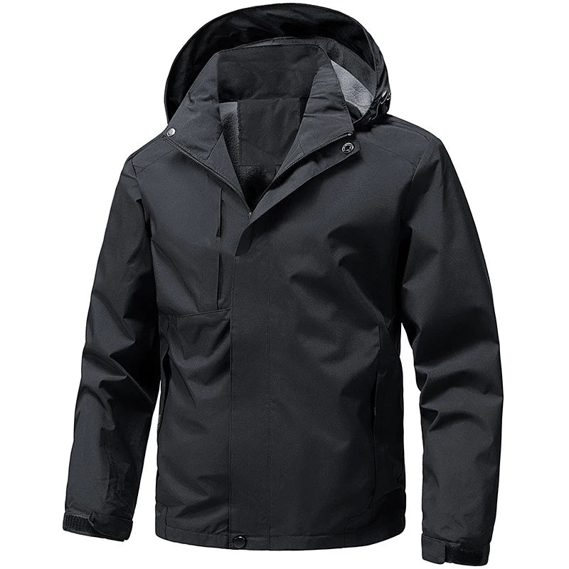 Oem Customized logo Design Outdoor Trendy Brand Detachable Windproof Waterproof Casual Sports Waterproof Casual Men's Jacket MegaBDM