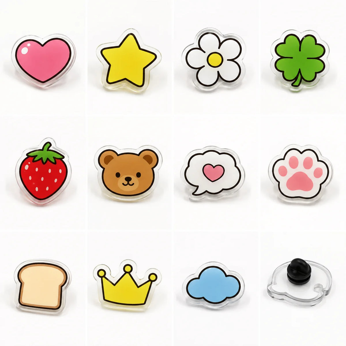 Innovative Acrylic and Epoxy Glitter Pin Cartoon/anime Design Custom logo and Name Promotional Gift Irregular Shape. MegaBDM