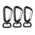 2022 Heavy Duty Hiking Aluminum 4KN Carabiner Climbing Multi Tool Lightweight Swivel Carabiner Hook for Dog Leash