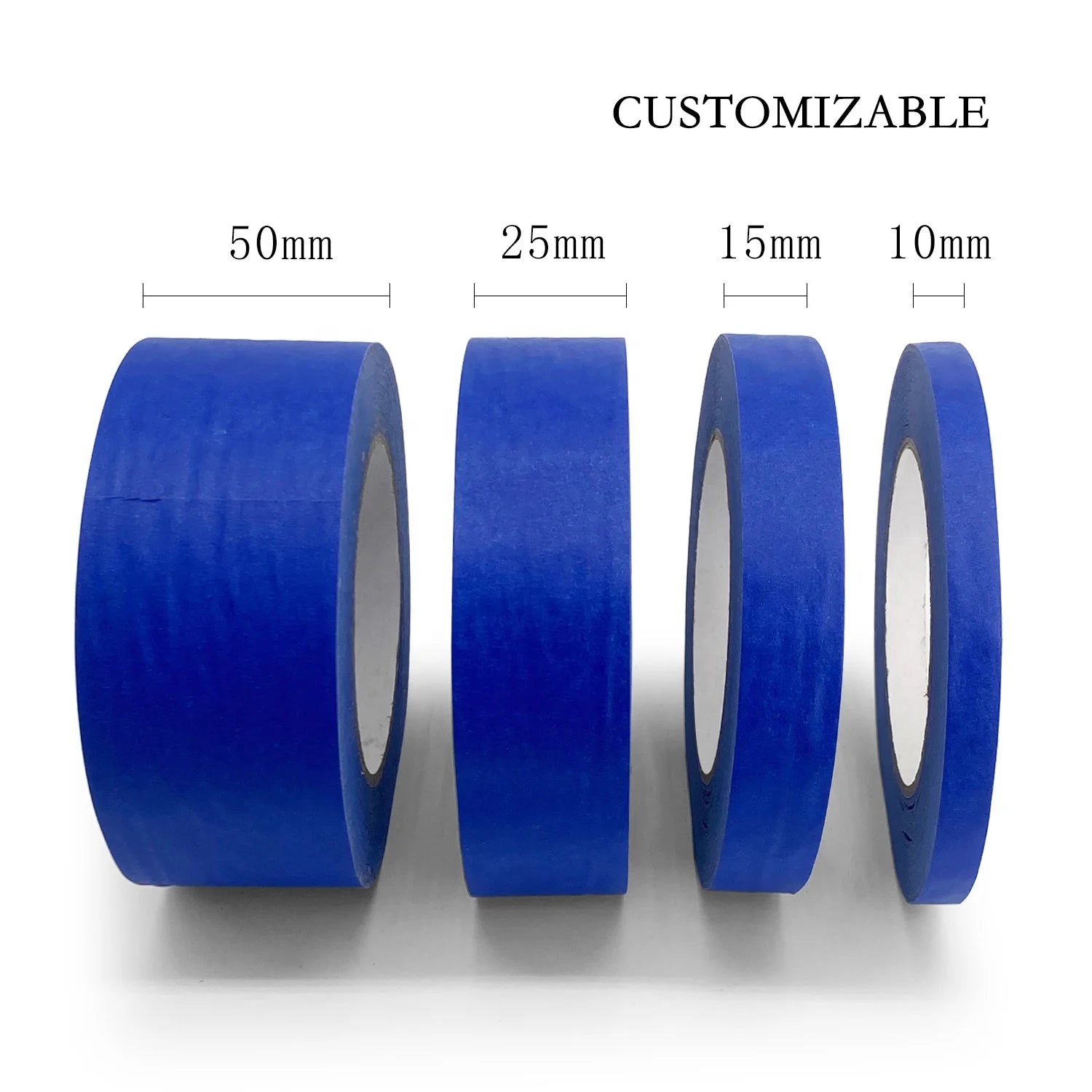 Eco Friendly Blue Acrylic Waterproof Painter Tape UV Resistant 14 Days Clean Removal for Car Wall Indoor Outdoor Masking