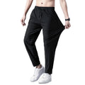 Oem Customized logo Design Spring Men's Autumn Thin Trousers Sports Pants Trendy Leggings Loose Ice Silk Casual Straight Pants