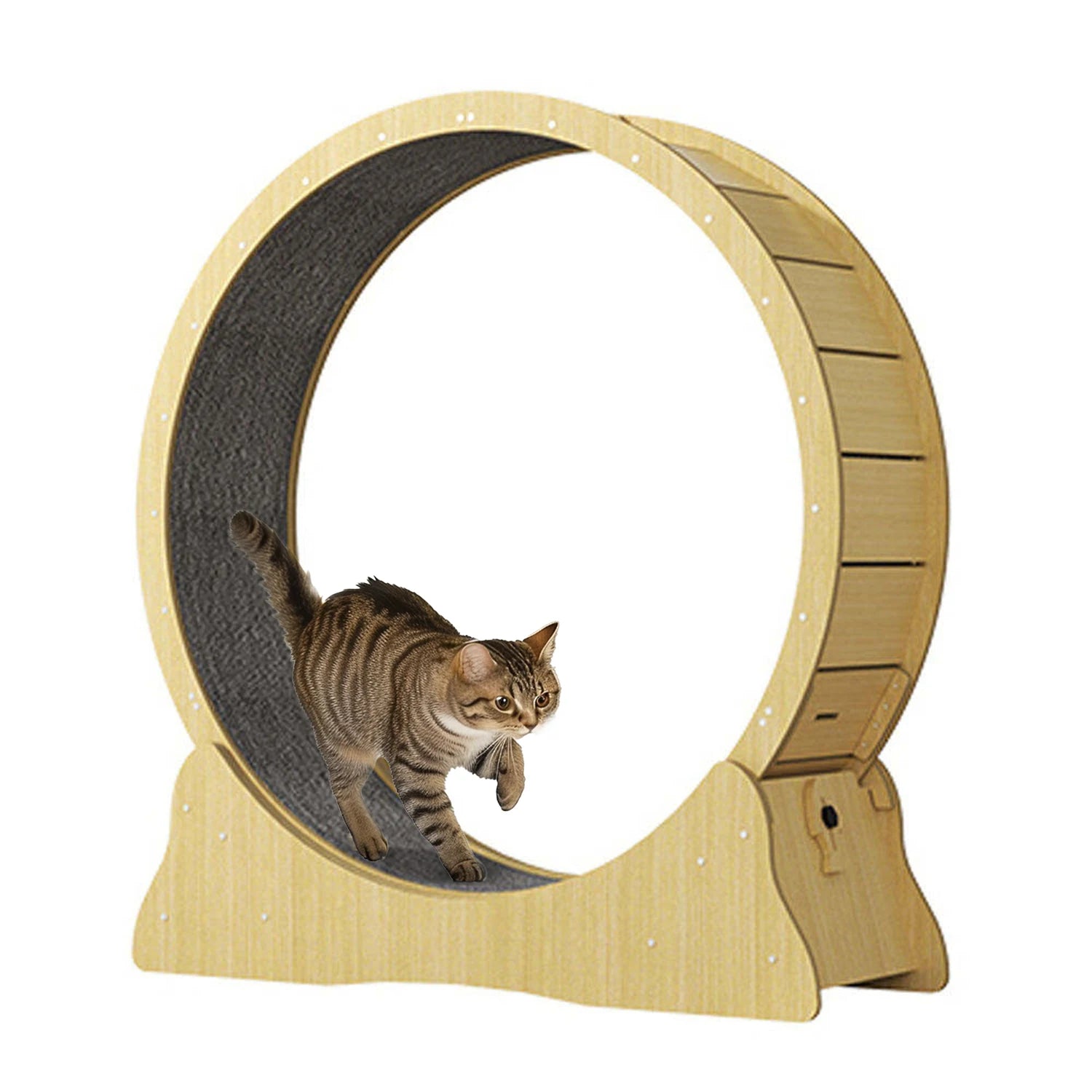 Circle Household Interactive Pet Tread Running Exercise Wheel Cat Climbing Frame Fiberboard Cat Treadmill