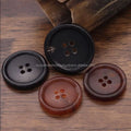 Custom Fashion 4-Hole Sewing Real Buffalo Horn Buttons and Brown Blank Horn Buttons-TAYYAB HANDICRAFT Brand Dry Cleaning
