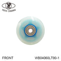 YEOU CHERNG PU Furniture Caster Wheel 60mm Sky Blue Polyurethane WB04060LT90-1 MegaBDM