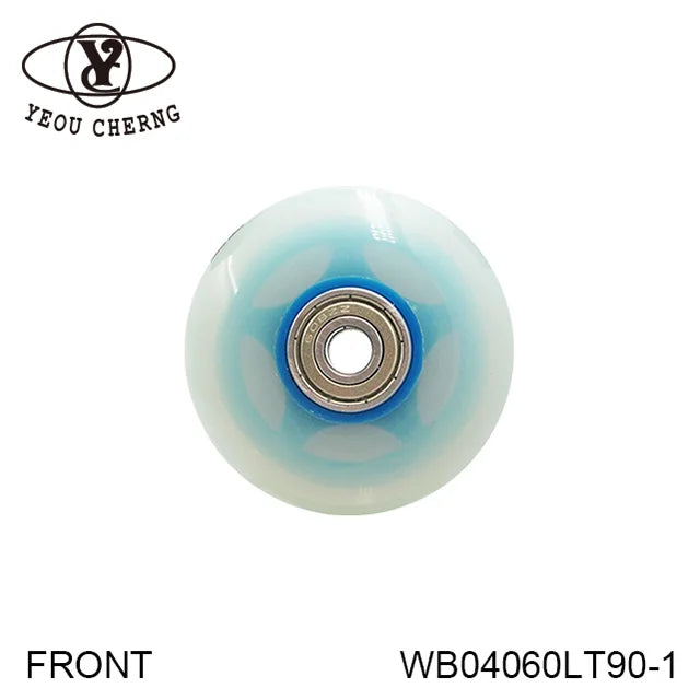 YEOU CHERNG PU Furniture Caster Wheel 60mm Sky Blue Polyurethane WB04060LT90-1 MegaBDM