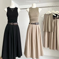 Summer Women's Casual Sets Sleeveless Top And High Waist Skirts Set Jogging Suits Wholesale