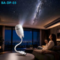 New Version Mini LED Colorful Star Projector Moon Aurora Space USB Powered Adjustable Angle 2-in-1 Night Lamp Bedroom Camping MegaBDM