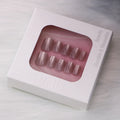 Manufacturer Supply Press on Nails Packaging Box with Embossing & Matt Lamination Recycled Materials Custom Size Coffin Style