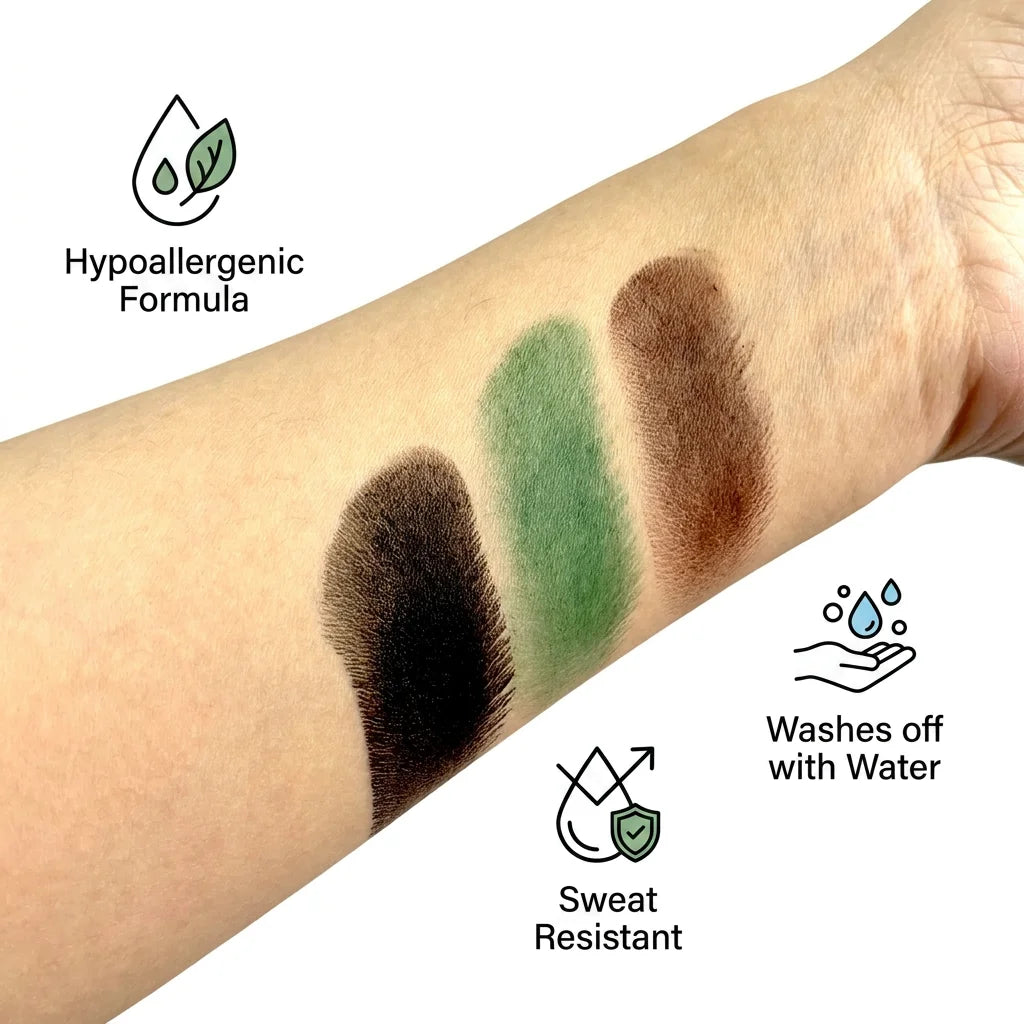 Multifunction Camouflage Face Paint Oil for Outdoor Training Performance Hunting & Tactical Gear Tools-for Camping & Hiking MegaBDM