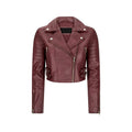 Wholesale Autumn women's Leather Jacket  Motorcycle Ladies Leather Jacket Large Size Short Slim Long Sleeve Leather Jacket Women