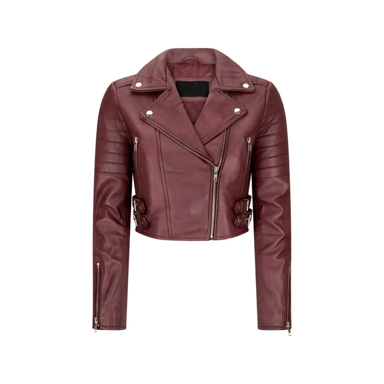 Wholesale Autumn women's Leather Jacket  Motorcycle Ladies Leather Jacket Large Size Short Slim Long Sleeve Leather Jacket Women