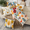 Amity Throw Pillow Cover Fashion Flower Pattern 45x45cm Seat Car Home Sofa Bed Decorative Pillowcase Embroidery Pillow Cover