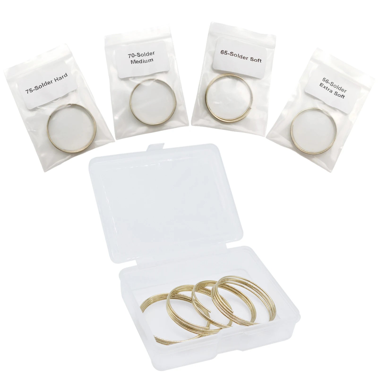 Silver Solder Wire Jewelry Soldering Wire for Jewelry Making Repair Electronic Welding Tools(4PCS)