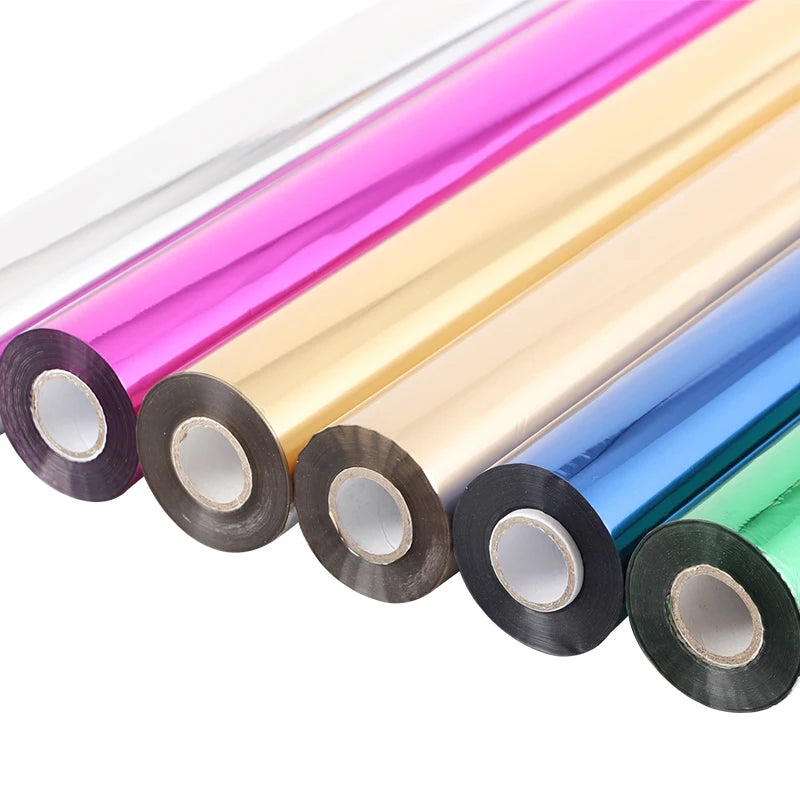 HDFOIL Metallic Hot Stamp Foil for Paper Plastic Leather Applications-PET Material Gold Silver Colors MegaBDM