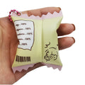 Custom Printing Anime Candy Bag Shaker Charm Transparent Acrylic Plastic Keyring Inflatable Candy Keychain