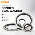 NBR Bonded Seal Washer Custom Thickness OD ID High Pressure Oil Resistant Wear Resistant Corrosion Resistant OEM Supply MegaBDM