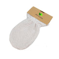 Reusable Fashion Hemp Cotton Exfoliating Bath Gloves Comfortable Loofah Body Wash Cloth Customized Packaging Natural