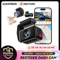 REDTIGER A4 Dash Camera Front and Rear 4k Dash Cam Drive Recorder for WiFi GPS Car Dvr for 24H Parking Mode Black Box for Car