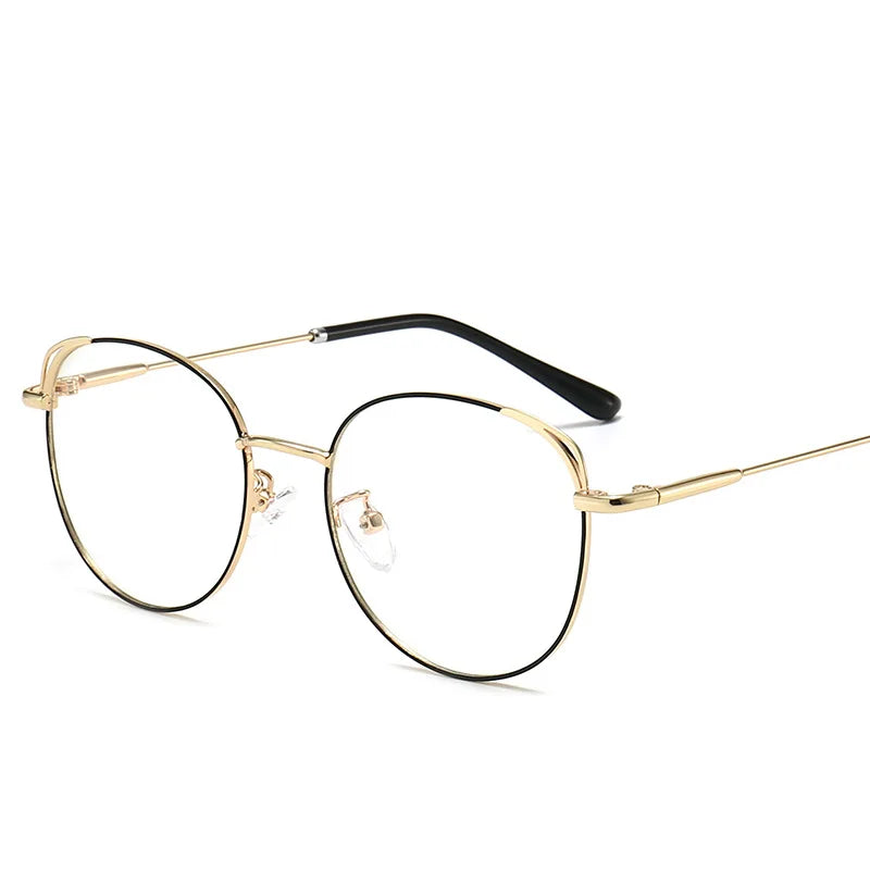 Fashion Double Line Polygon Glasses Frames Rose Gold Silver Gold Black Four Colors in Stock MegaBDM